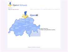 Tablet Screenshot of opendi.ch